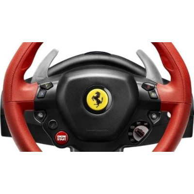 Thrustmaster Ferrari 458 Spider Racing Wheel, Kinect detection LED, Xbox One - Red
