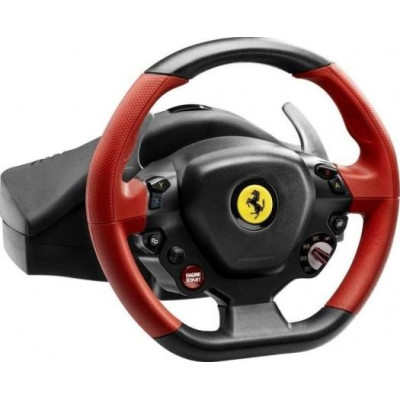 Thrustmaster Ferrari 458 Spider Racing Wheel, Kinect detection LED, Xbox One - Red