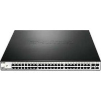 D-Link 52 Port Smart Managed PoE Switch, 4 x Gigabit GbE/SFP Combo Ports, L2+ Static Routing_DGS-1210-52MP