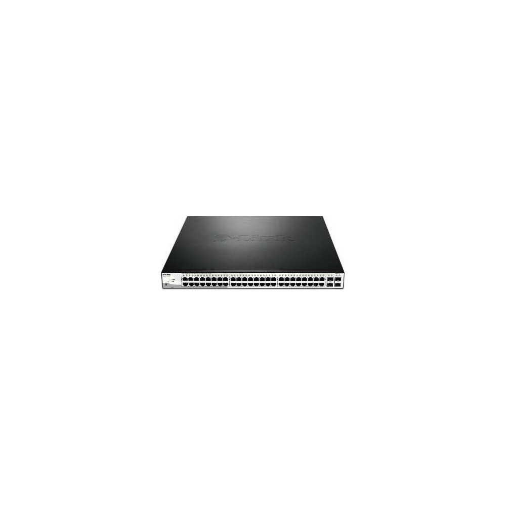 D-Link 52 Port Smart Managed PoE Switch, 4 x Gigabit GbE/SFP Combo Ports, L2+ Static Routing_DGS-1210-52MP