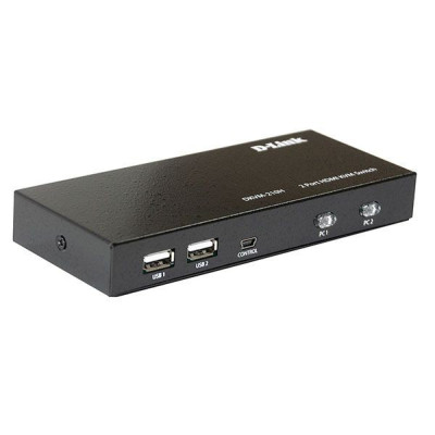 D-link 2-Port KVM Switch with HDMI and USB Ports