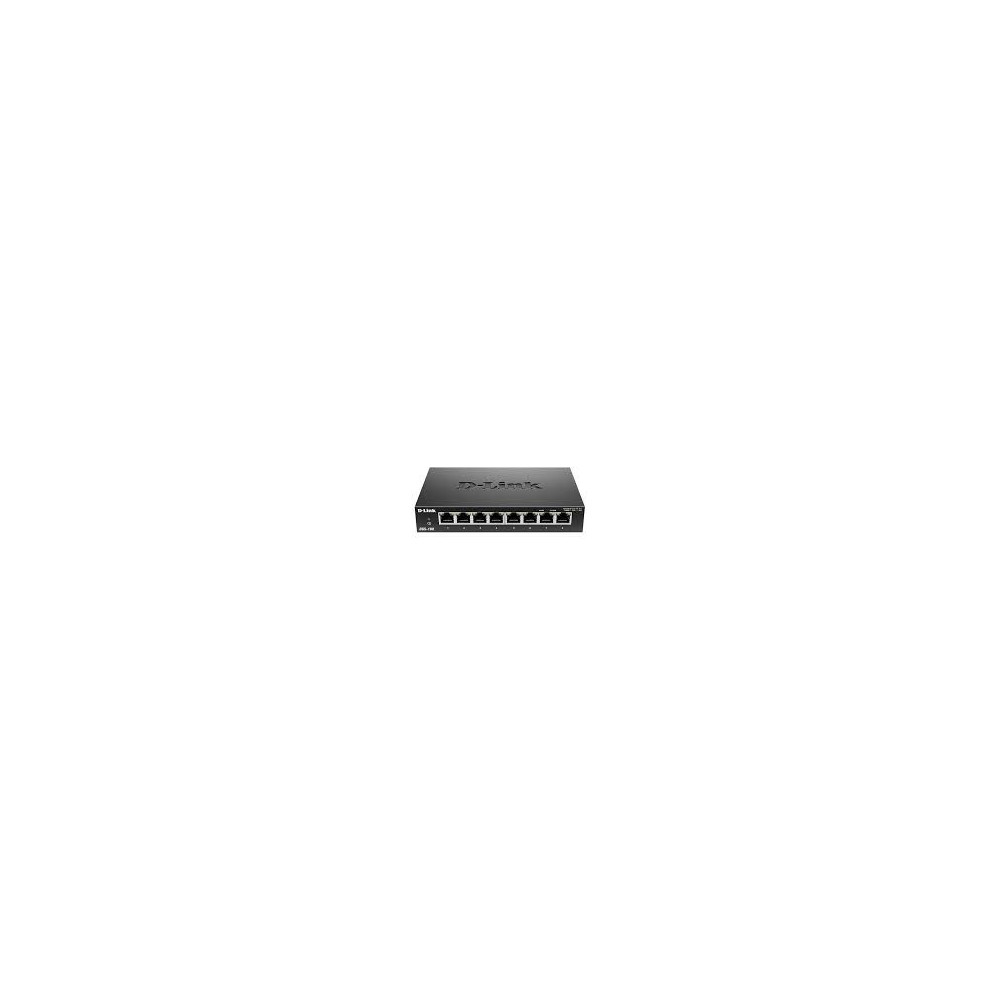 D Link DGS 108 8 Port Gigabit Desktop Switch - Black