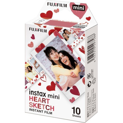 Fujifilm Instax Mini Film Heart Sketch