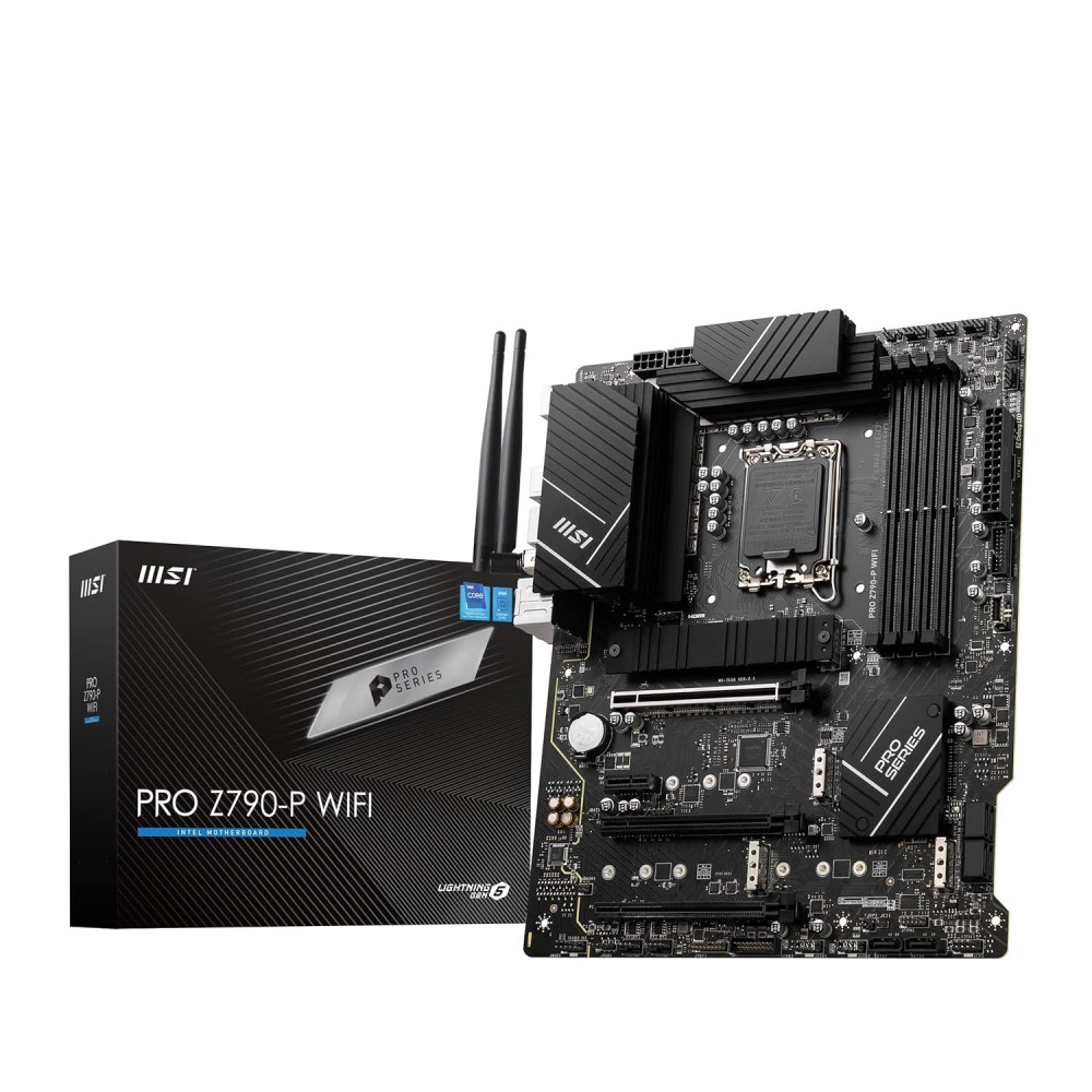 MSI PRO Z790-P WiFi Motherboard, ATX - Supports Intel 12th & 13th Gen Core Processors