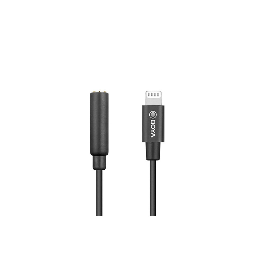 BOYA BY-K3 3.5mm TRRS Female to Lightning Adapter Cable