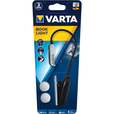 VARTA 5mm LED Book Light incl 2x CR2032 button cells Reading lamp Reading light