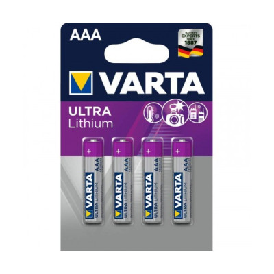 Varta Blister 4 Batteries AAA VARTA Lithium