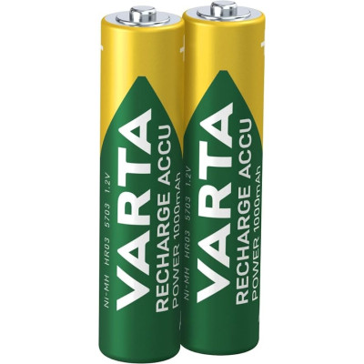 Varta AAA NiMH Rechargeable Battery 2-Pack 1000mAh_AVAVA57033014
