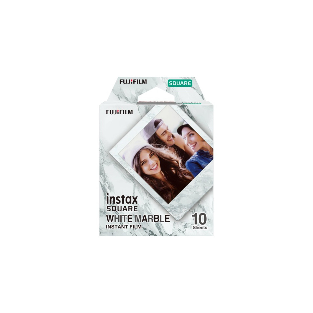 FujiFilm Instax Square White Marble Instant Film (10 Exposures)