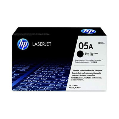 HP 05A Black Original LaserJet Toner Cartridge | CE505A