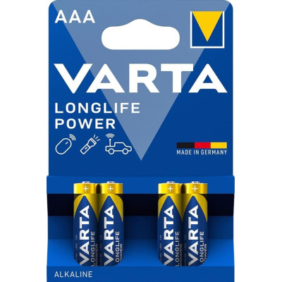 Varta High Energy 4 AAA Size Alkaline Batteries