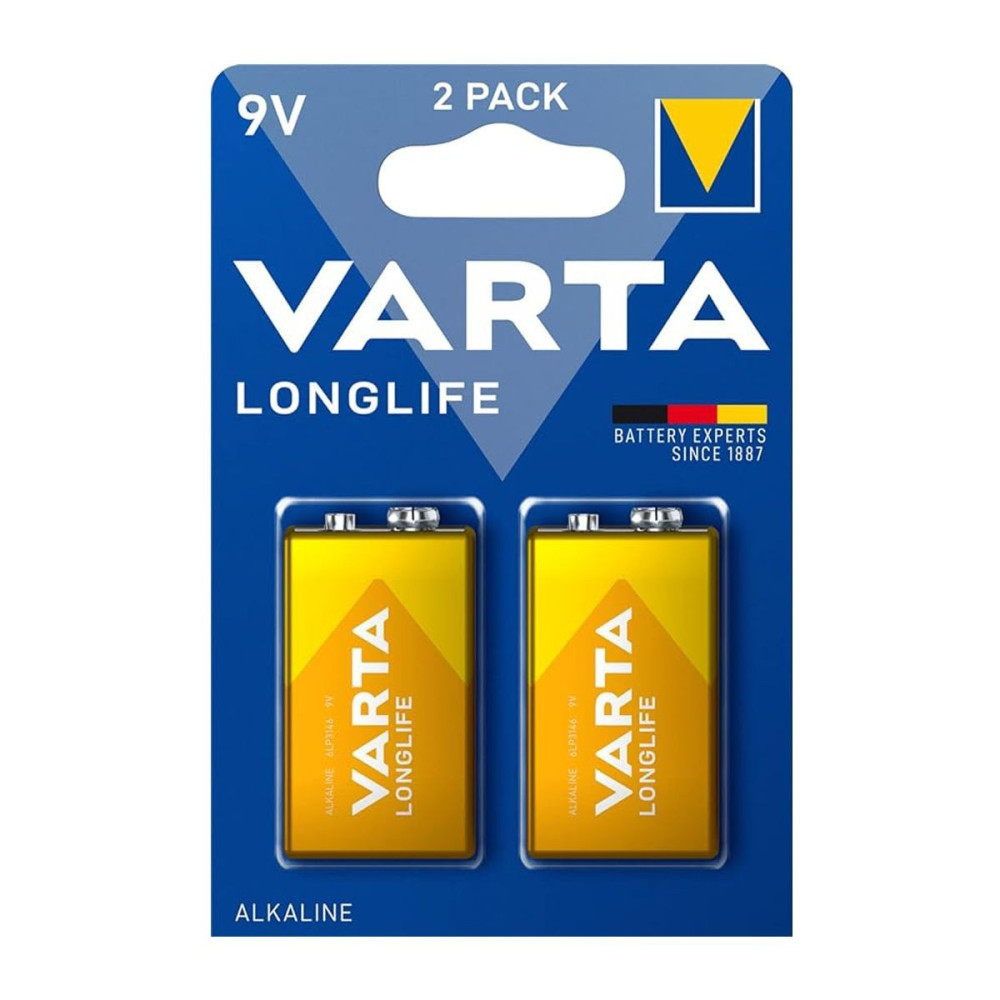 Varta Longlife 2 X 9V (Single Blister)-4122101412