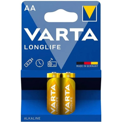 Varta Longlife 2 AA Alkaline Batteries , AVAVA41061014
