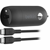Belkin BoostCharge 30W USB-C Car Charger + USB-C to USB-C cable - Black