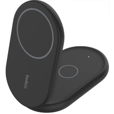 Belkin Boostcharge 2in1 Wireless Charging Stand With Magnetic Qi2 15W - Black