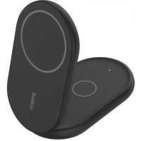 Belkin Boostcharge 2in1 Wireless Charging Stand With Magnetic Qi2 15W - Black