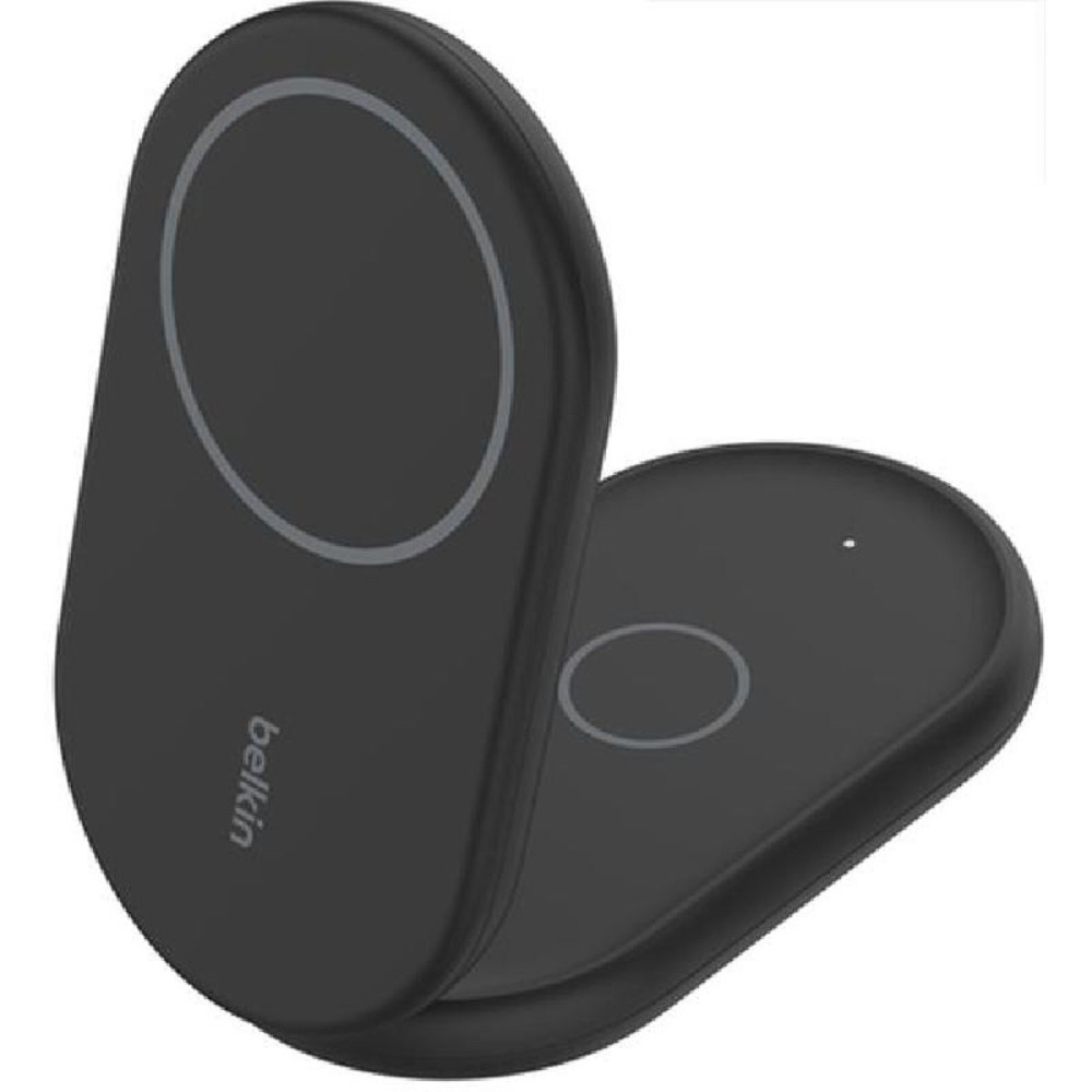 Belkin Boostcharge 2in1 Wireless Charging Stand With Magnetic Qi2 15W - Black