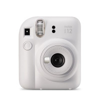 Fuji Instax Mini 12 Instant Camera - Clay White (Bundle)