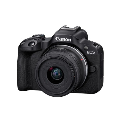 Canon EOS R50 RF-S18-45mm f/4.5-6.3 is STM Mirrorless Camera, Black