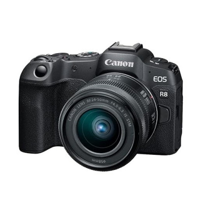 Canon EOS R8 24.2 MP Full-Frame Mirrorless Camera with RF24-50mm f/4.5-6.3 is STM Lens