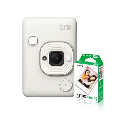 FujiFilm Instax Mini LiPlay Hybrid Instant Camera - Misty White
