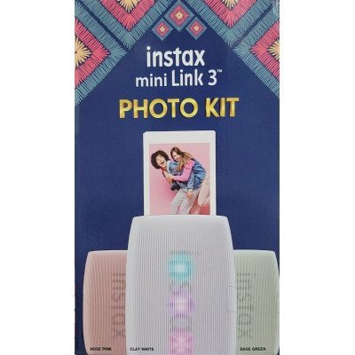 Fujifilm Instax Mini Link 3 Bundle, White