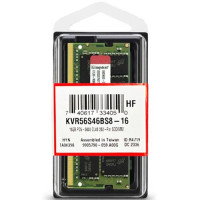 Kingston Ram 16GB 5600MT/s DDR5 Non-ECC CL46 SODIMM 1Rx8, Laptop, KVR56S46BS8-16
