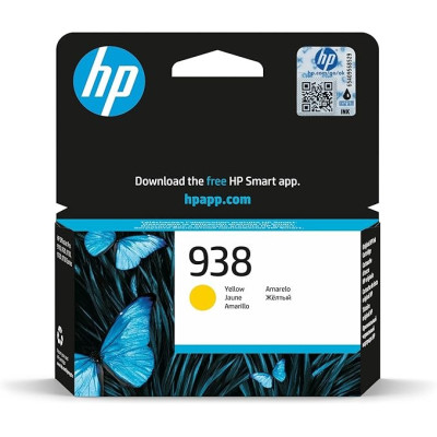 HP 938 Yellow Original Ink Cartridge, 4S6X7PE