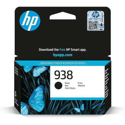 HP 938 Black Original Ink Cartridge, 4S6X8PE