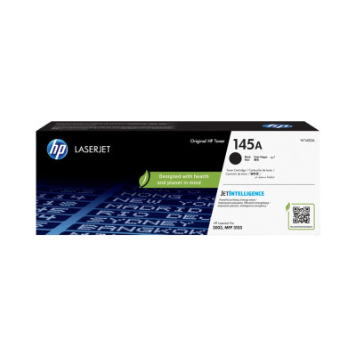 HP 145A Black Original LaserJet Toner Cartridge, W1450A