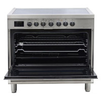 Bompani Bo683Dx/E 90 X 60 Cm Full Electric Ceramic Cooker Stainless Steel
