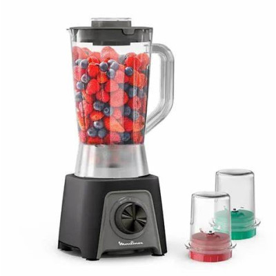 Moulinex Blendeo, 450W, 1.5L, 2 attachments Grinder & Chopper + Extra Jar & Blade, Black Finish, LM2CR8M1