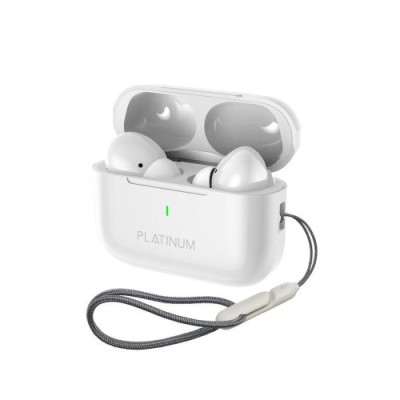 Platinum ITAL PRO TWS Wireless Earphones, White, P-TWSVITPROW
