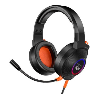 Platinum MT-HP012-A-PLAT USB Gaming Headset – 50mm Drivers, Omnidirectional Microphone