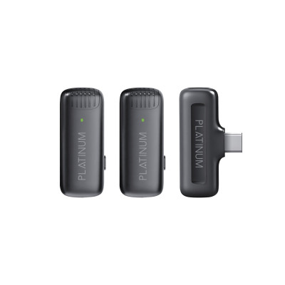 Platinum Vital series wireless Laveller Microphones-Black