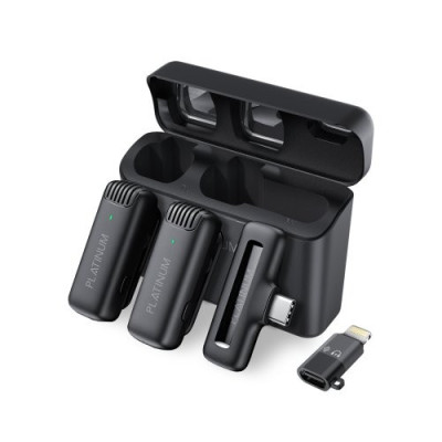 Platinum Vital series wireless Laveller Microphones-Black