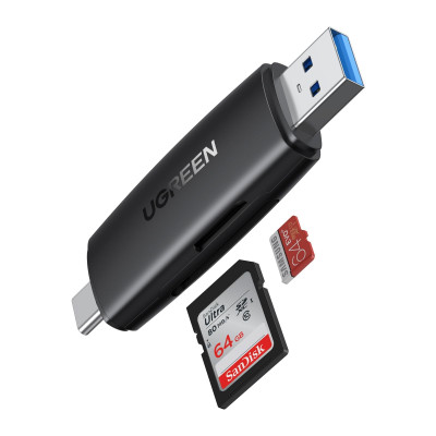 UGREEN 2-IN-1 USB-C & USB 3.0 SD/TF CARD READER