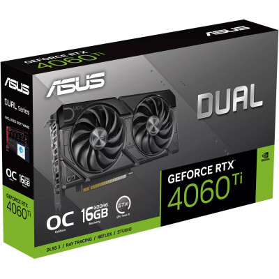 ASUS Dual GeForce RTX™ 4060 Ti EVO OC Edition 16GB GDDR6