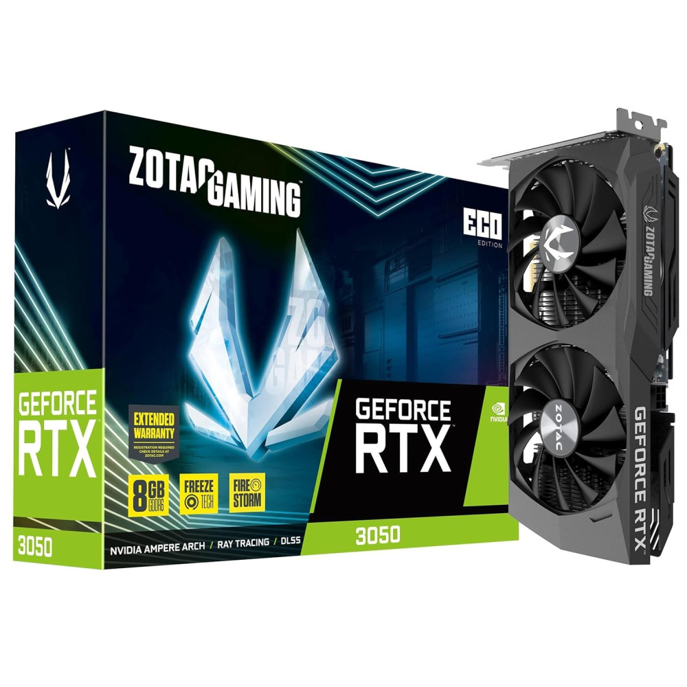 ZOTAC Gaming GeForce RTX 3050 ECO 8GB GDDR6 Graphics Card