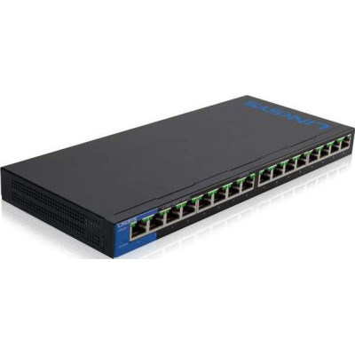 LINKSYS SWITCH LGS116P 16-Port Desktop Gigabit PoE+ Switch