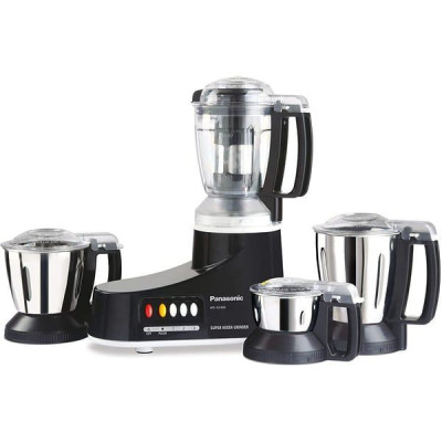 Panasonic 1000W Mixer Grinder with 4 Jars - MX-AC400WTZ, White