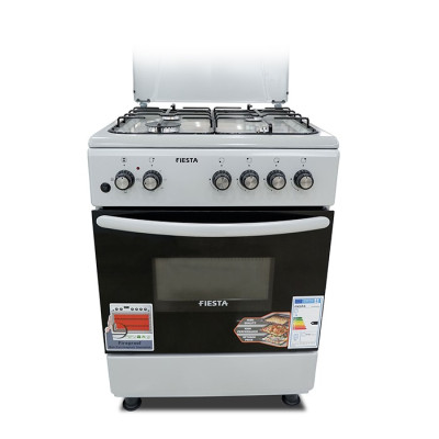 BLUE 90x60 Ceramic Cooker, Electric Oven with Fan and Rotisserie