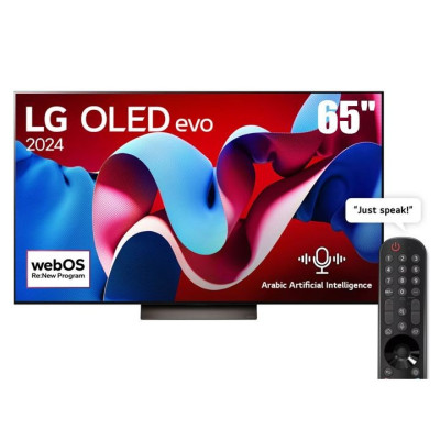 LG 65-inch OLED evo C4 4K Smart TV AI Magic remote Dolby Vision webOS24 2024, OLED65C46LA