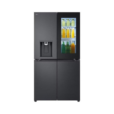 LG 704L Side-by-Side Refrigerator - Black Steel, GR-B34FFCDB