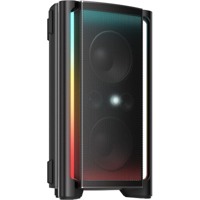 TCL TP300K Bluetooth Party Speaker with 8 RGB Dynamic Light Shows, 18 Hr Battery, and IPX4 Splash-Proof Rating