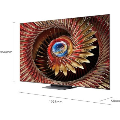 TCL 75C8K Television 75 Inch Smart TV 4K QD-Mini LED Colorful Quantum Crystal HDR 4500nits Gaming Google TV
