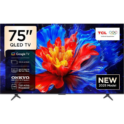 TCL P8K 75 inches 4K Smart QLED TV (2025), 75P8K