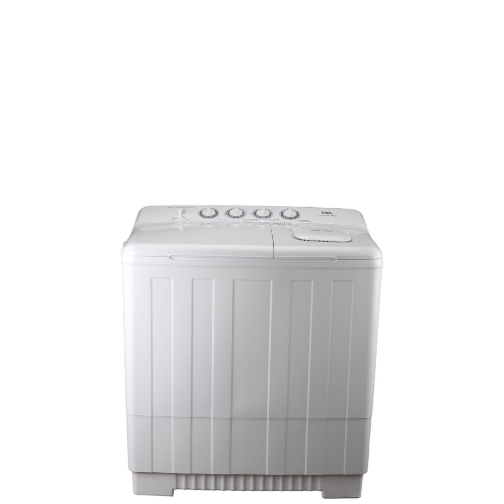 TCL Twin Tub Top Load Semi Automatic Washing Machine, 18 kg, White, F218TTW