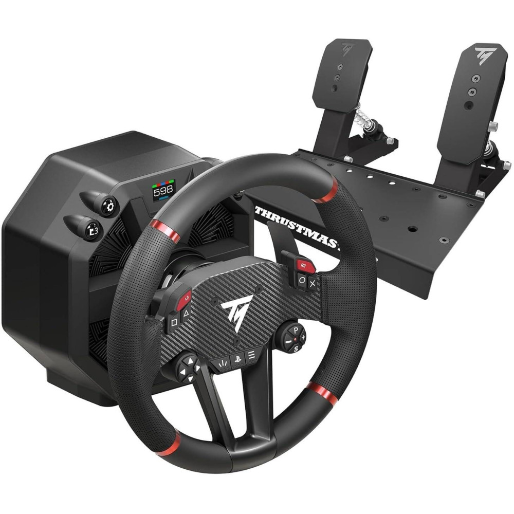 Thrustmaster T598-P Direct Drive Wheel, H.E.A.R.T (2 Pedals), Ultra-low Latency 5 Ms, TM-WHL-T598 - Black