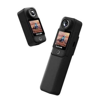 SJCAM C200 Pro Action Camera, 4K 30fps, 20MP Photos, Dual Screen